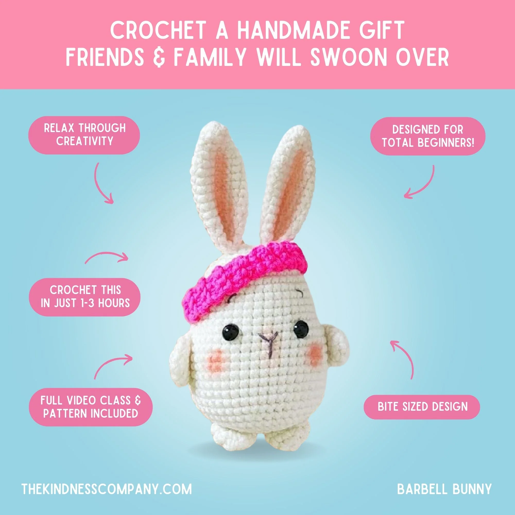 Bunny Crochet Pattern & Matching Card: "Easter" - Image 4