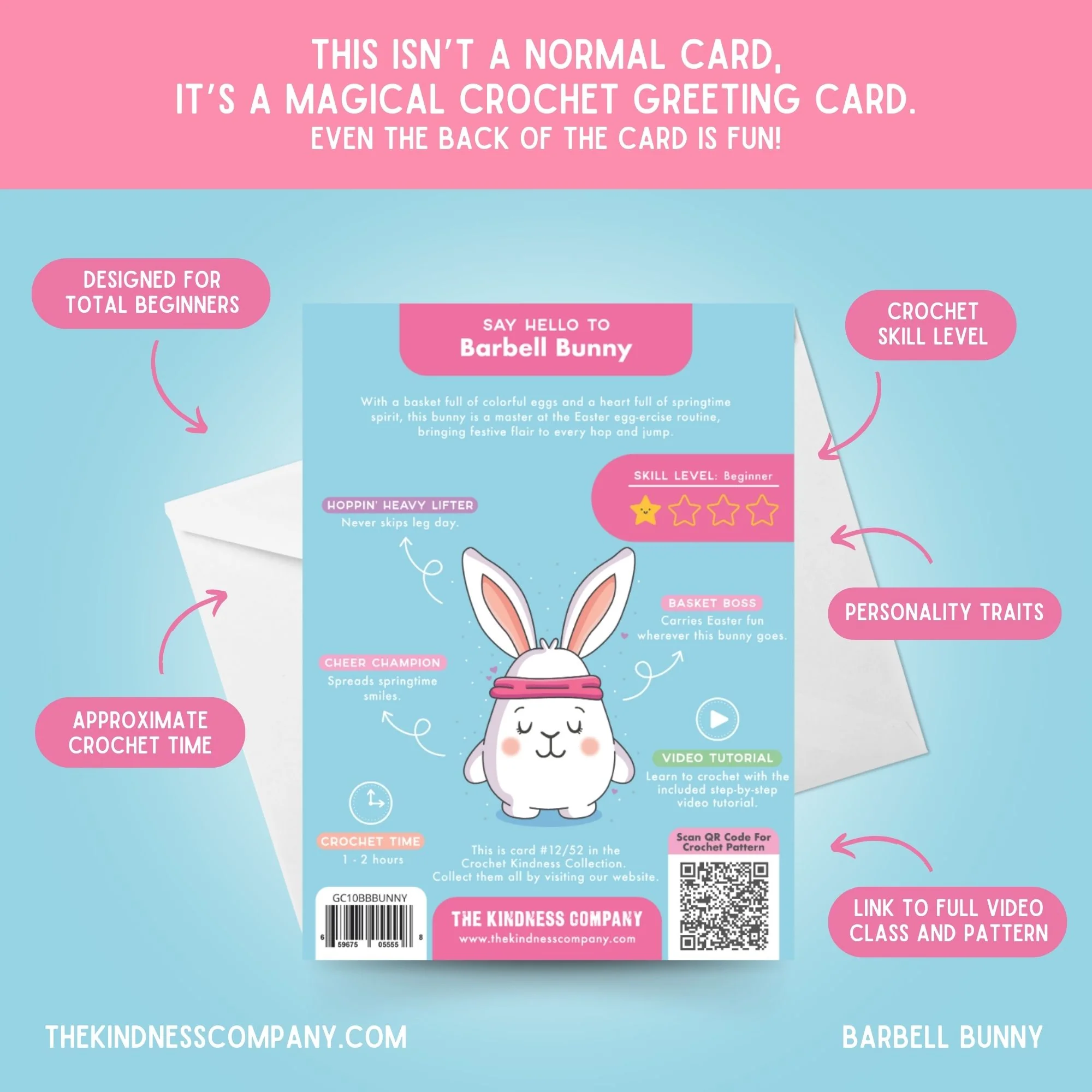 Bunny Crochet Pattern & Matching Card: "Easter" - Image 7