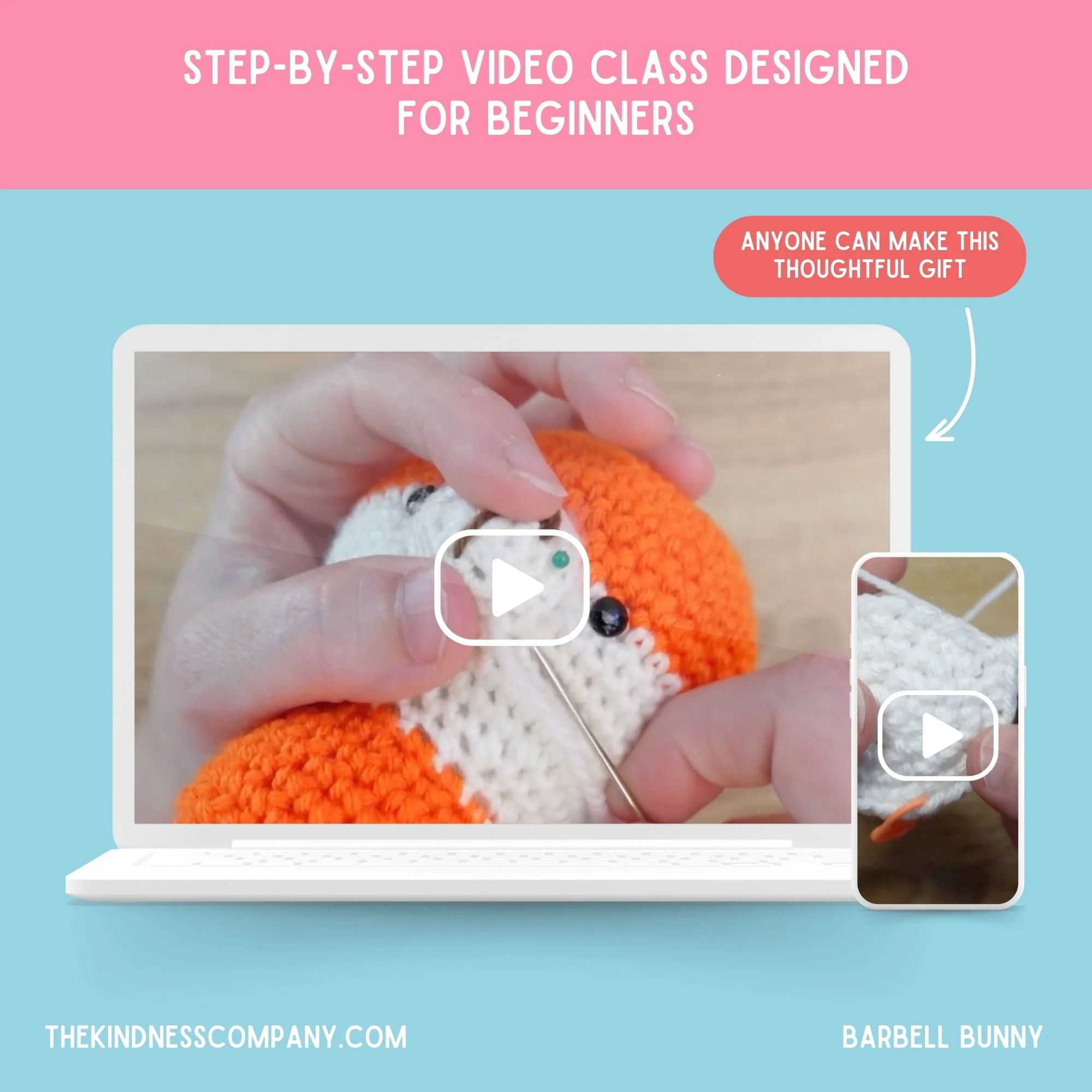 Bunny Crochet Pattern & Matching Card: "Hoppy Birthday" - Image 8
