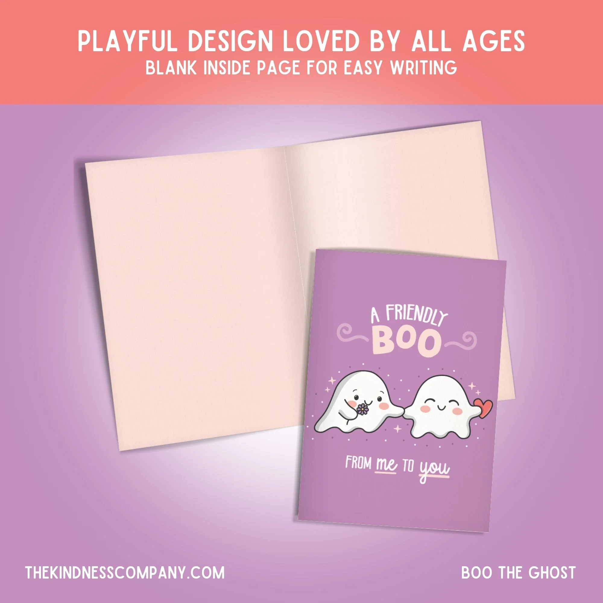 Ghost Crochet Pattern & Matching Card: "Thinking Of You" - Image 6