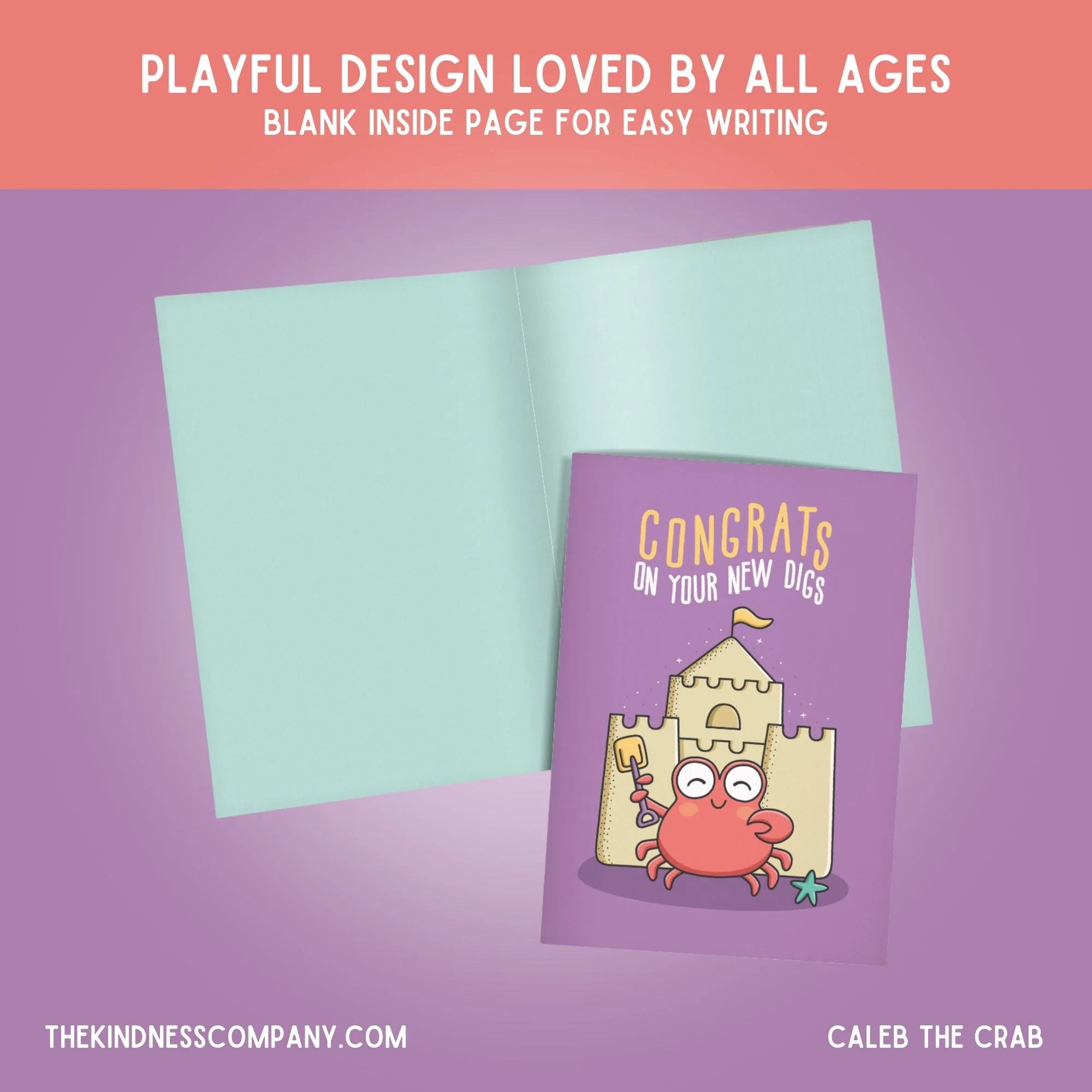 Crab Crochet Pattern & Matching Card: "New Home" - Image 6