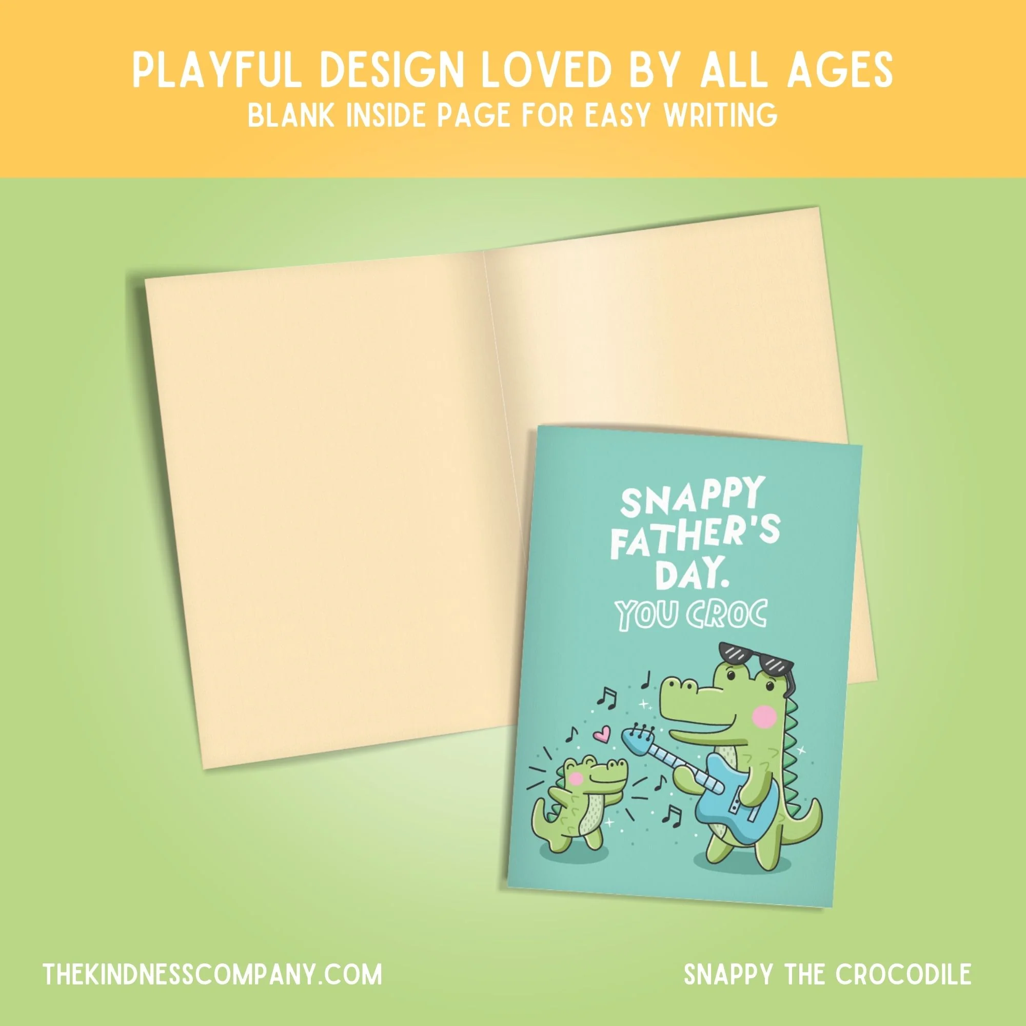 Crocodile Crochet Pattern & Matching Card: "Father's Day" - Image 6