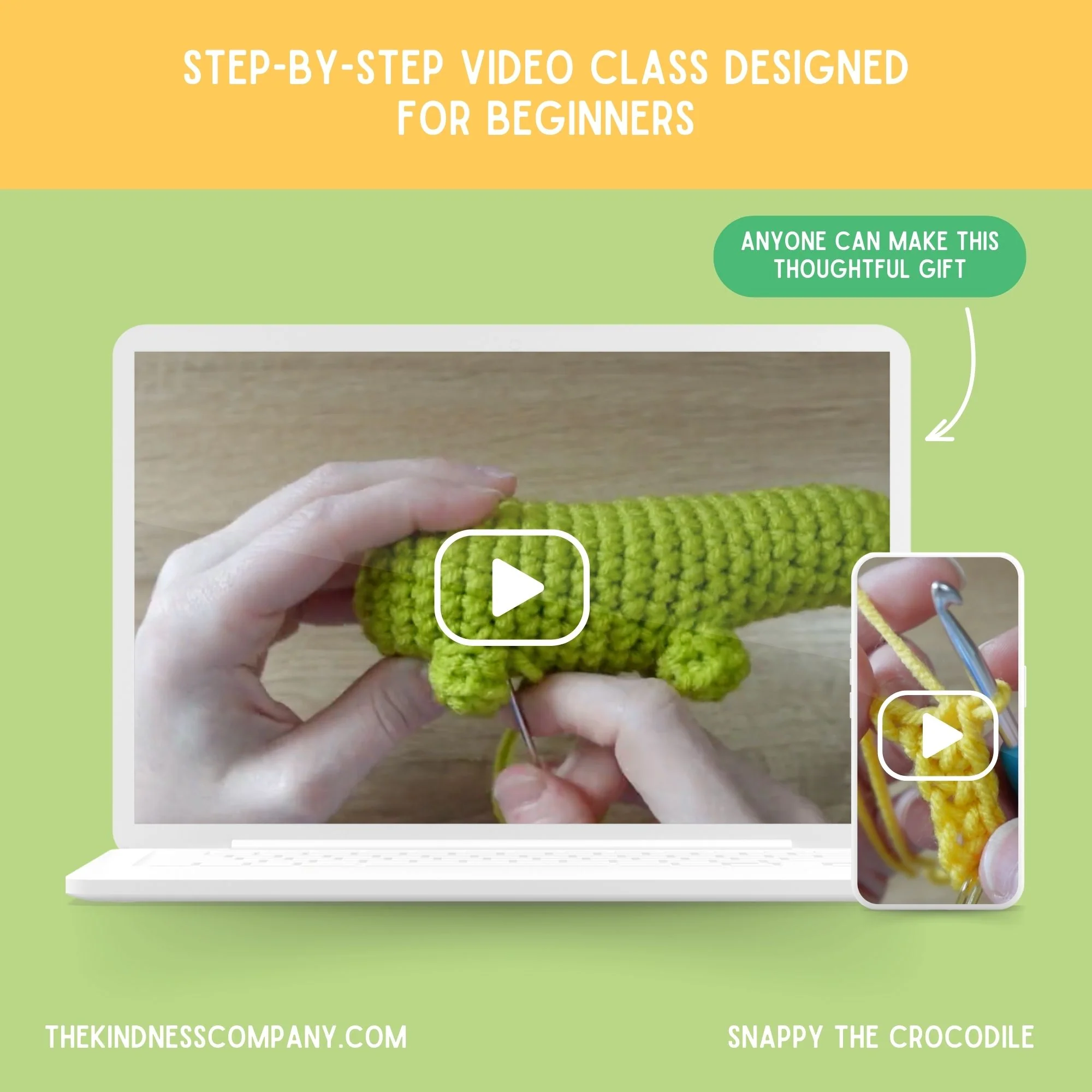 Crocodile Crochet Pattern & Matching Card: "Father's Day" - Image 8