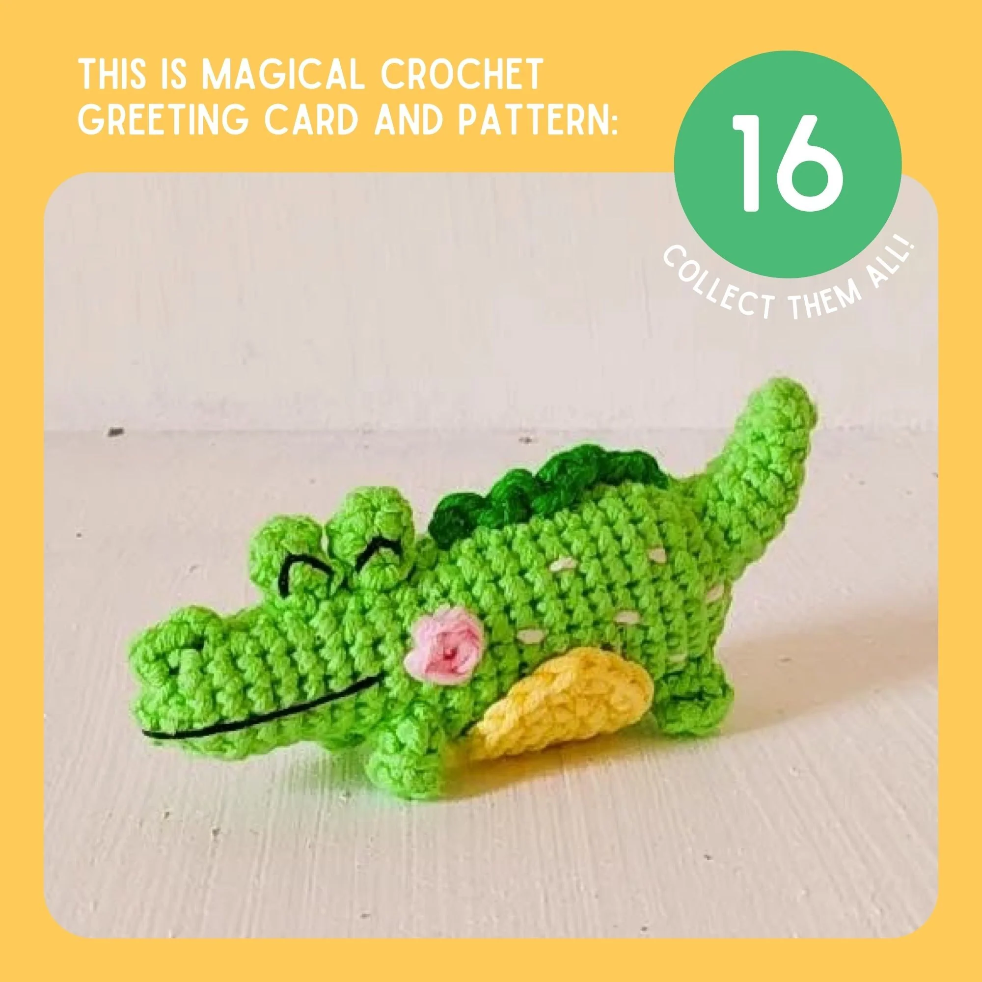 Crocodile Crochet Pattern & Matching Card: "Father's Day" - Image 9