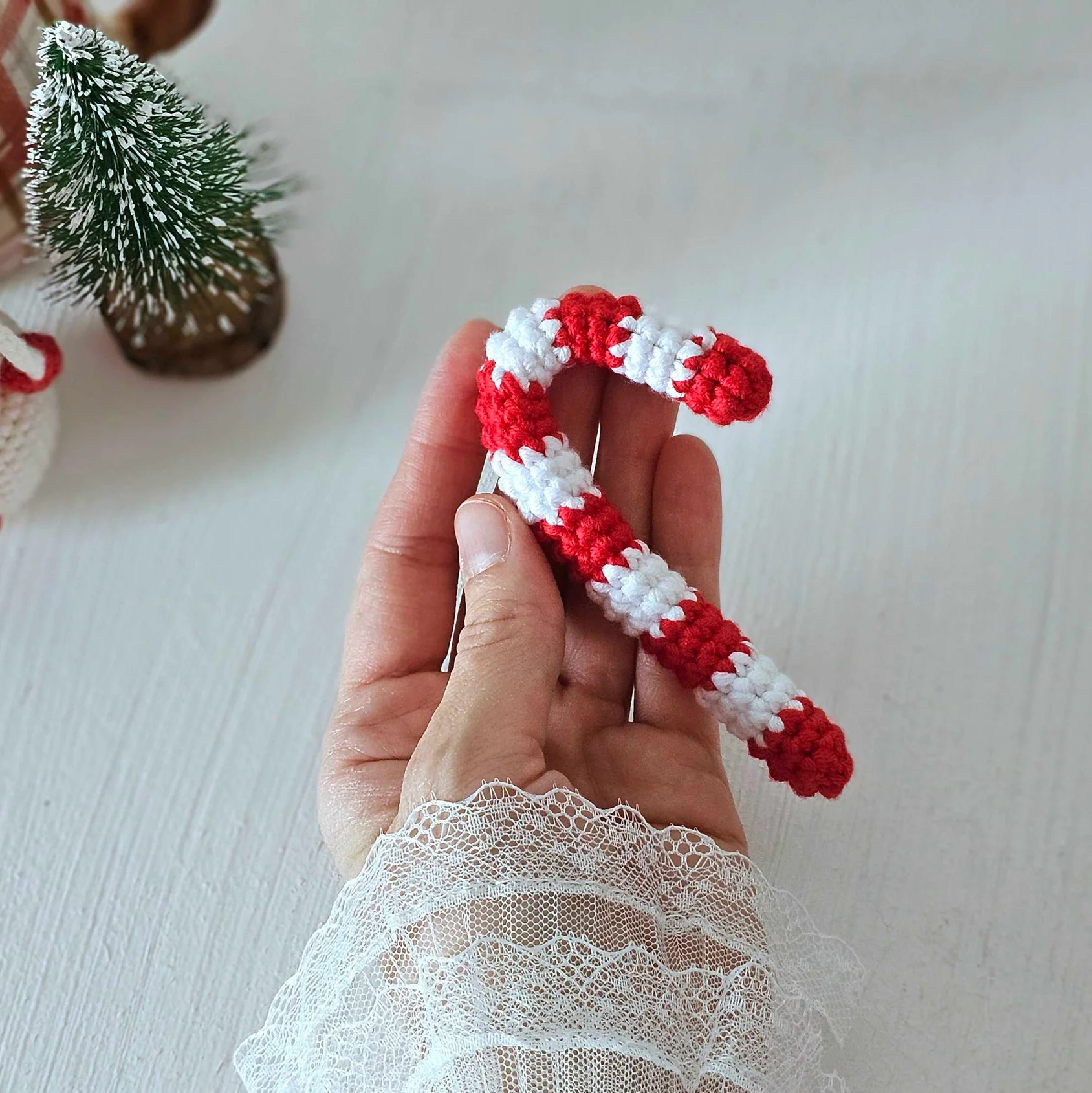 Crochet Kit: The Crochet Kindness Candy Cane Challenge Yarn & Card Kit - Image 10