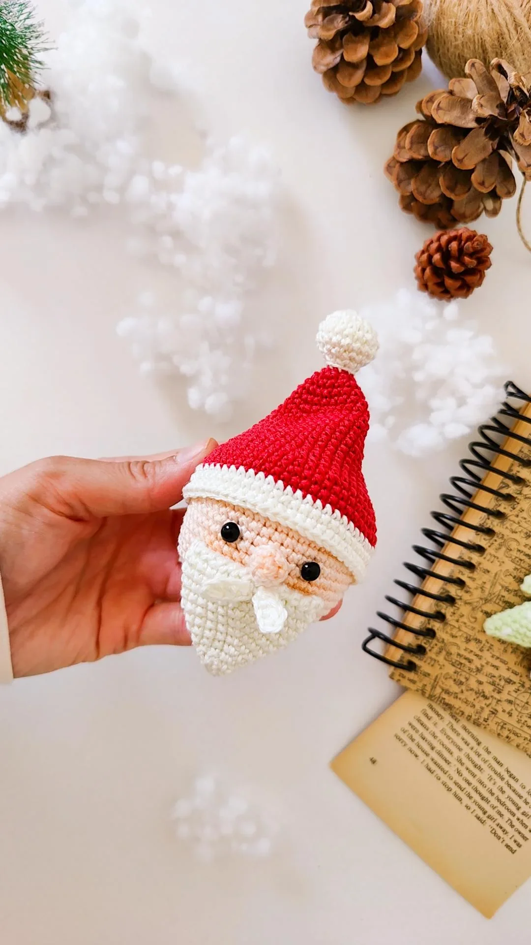 Holiday Crochet Pattern Ornament Collection: Mrs. Claus, Santa Claus, Comet the Reindeer, Tinsel Toe the Elf - Image 10