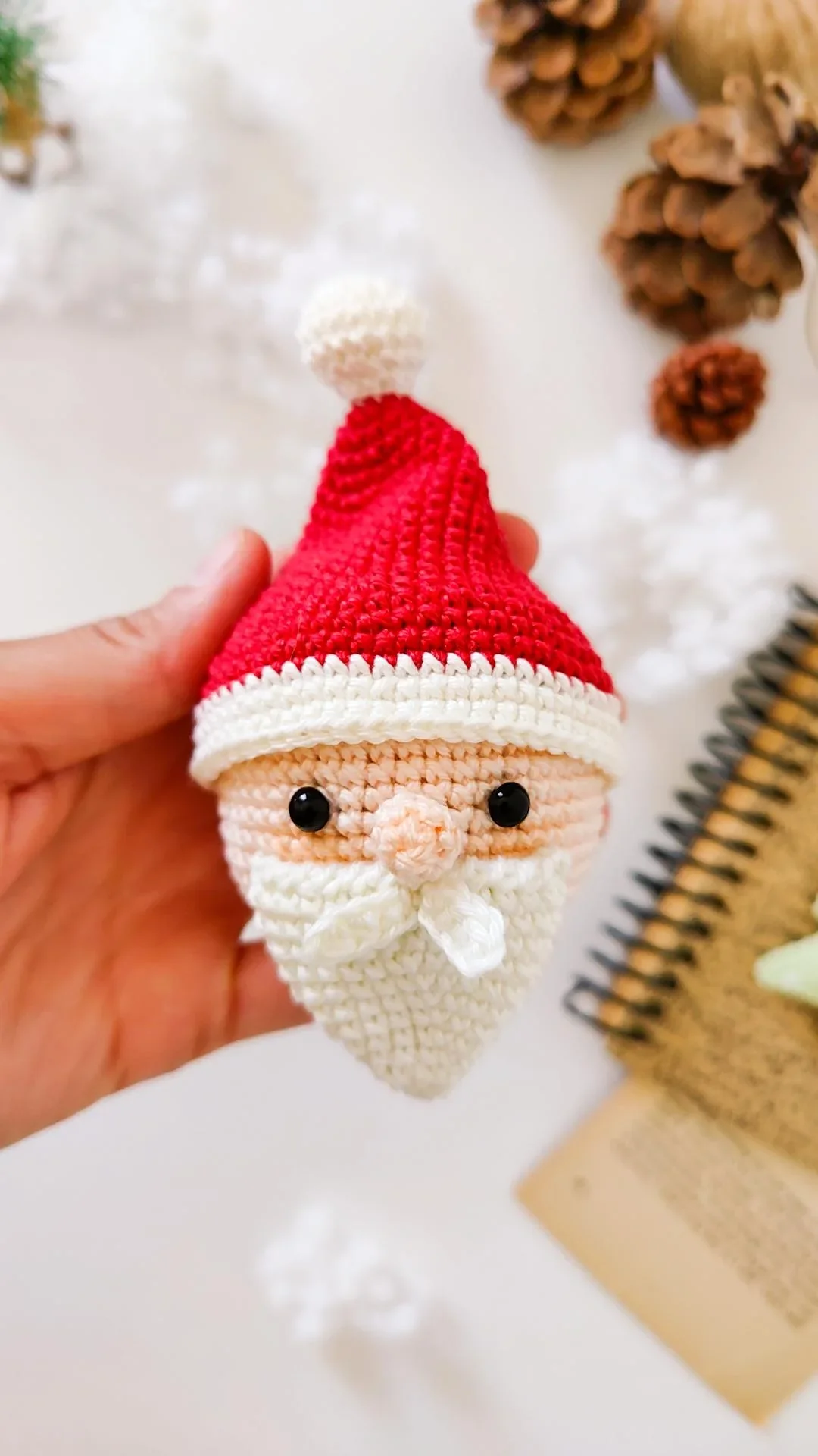Holiday Crochet Pattern Ornament Collection: Mrs. Claus, Santa Claus, Comet the Reindeer, Tinsel Toe the Elf - Image 5