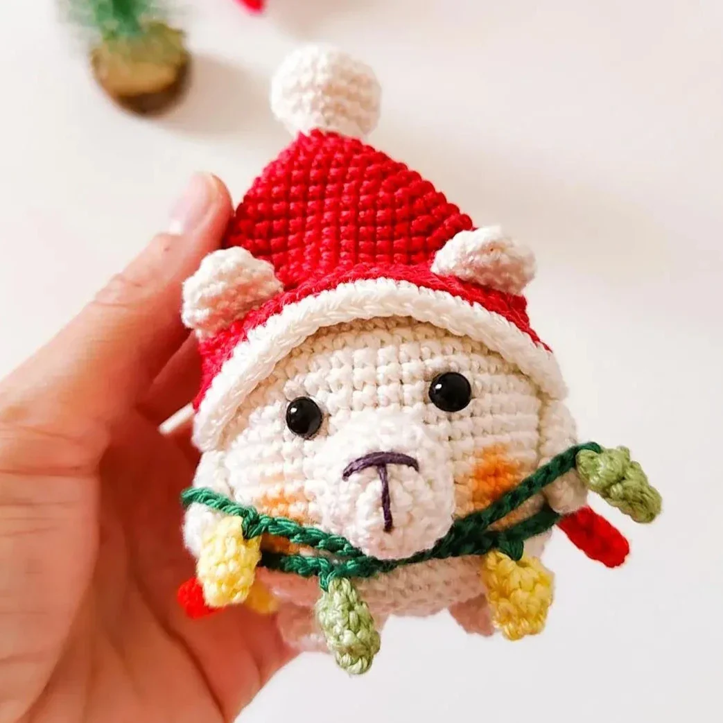 Percy the Christmas Polar Bear Crochet Pattern