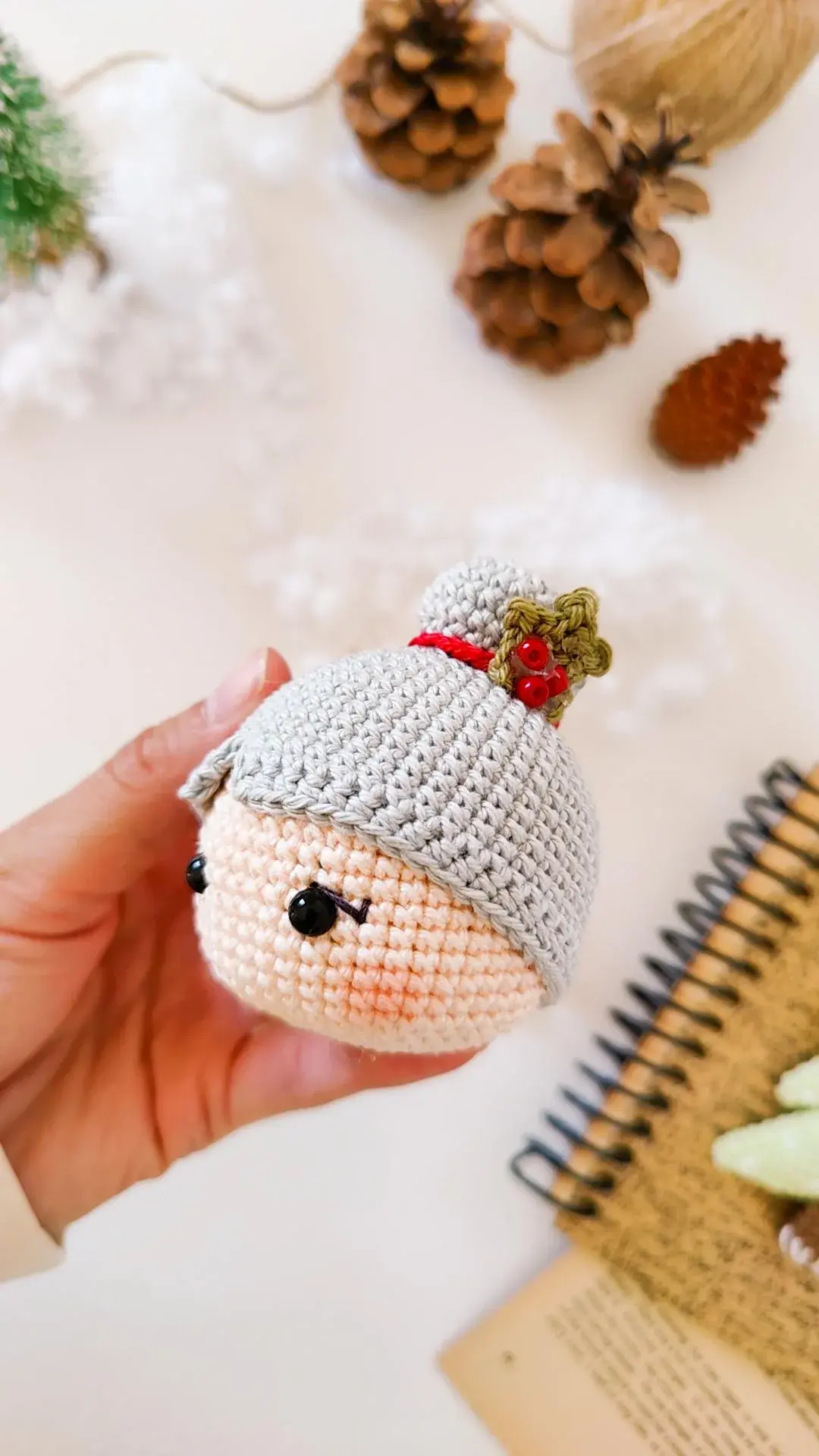 Mrs. Claus Christmas Ornament & Decoration Crochet Pattern - Image 2