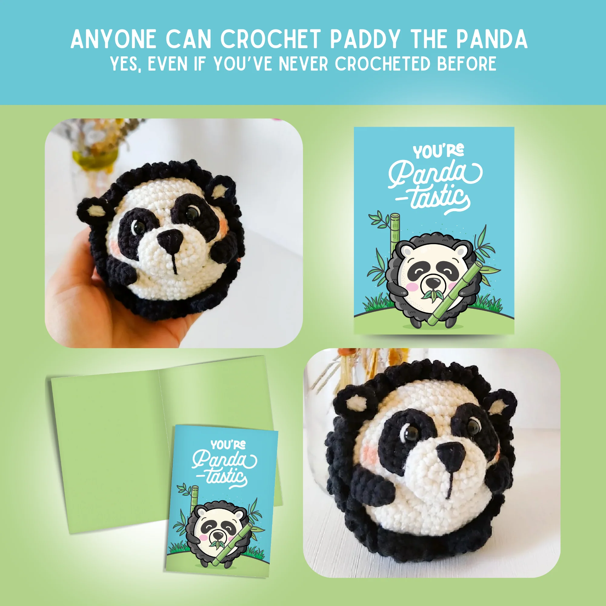 Panda Crochet Pattern & Matching Card: "Friendship" - Image 5