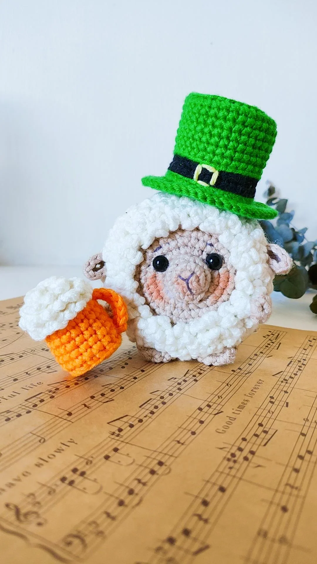 Patrick The Sheep, Barbell Bun Bun, Sassy The Seahorse & Daphne The Donut Crochet Pattern & Matching Greeting Cards Bundle - Image 18