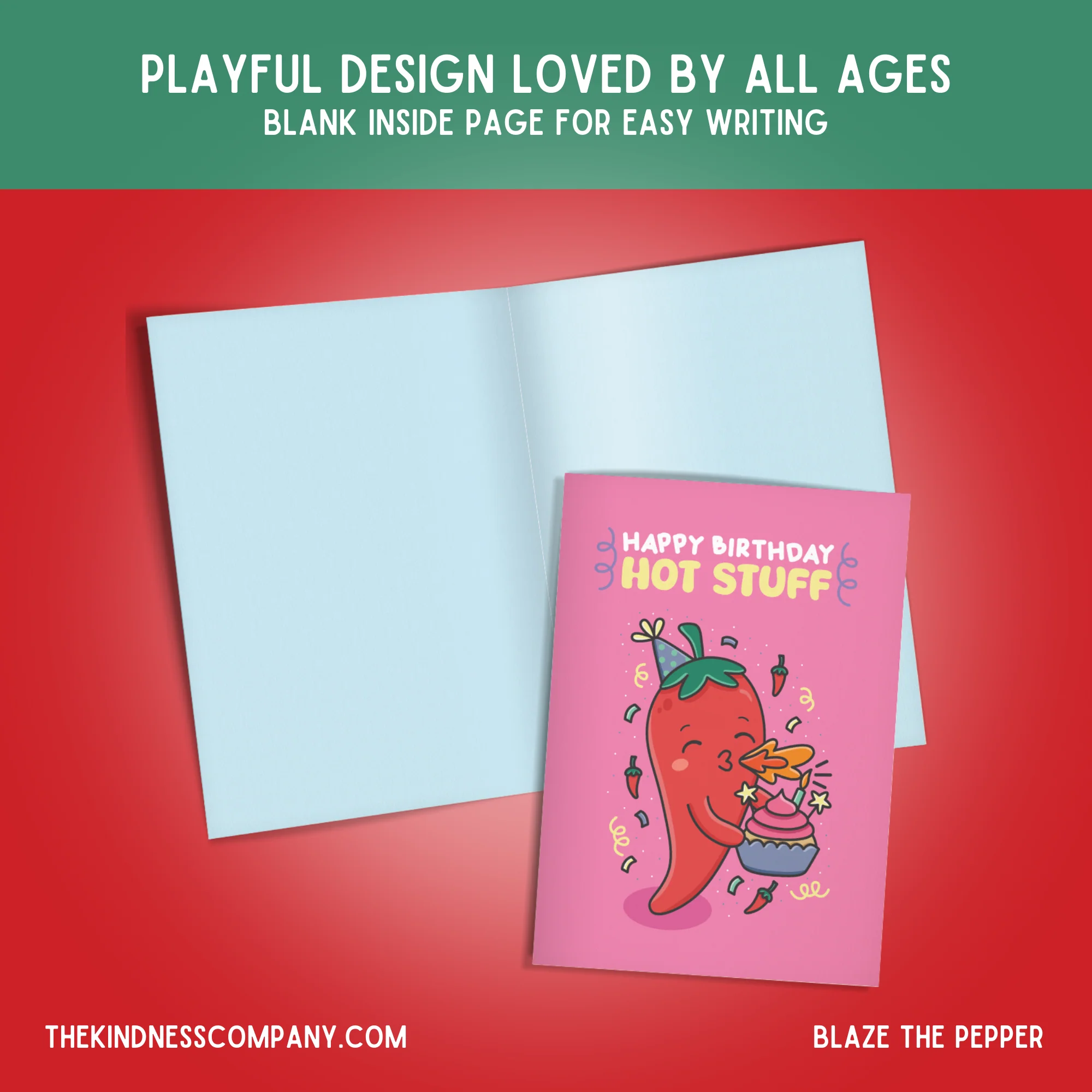 Pepper Crochet Pattern & Matching Card: "Happy Birthday Hot Stuff" - Image 6