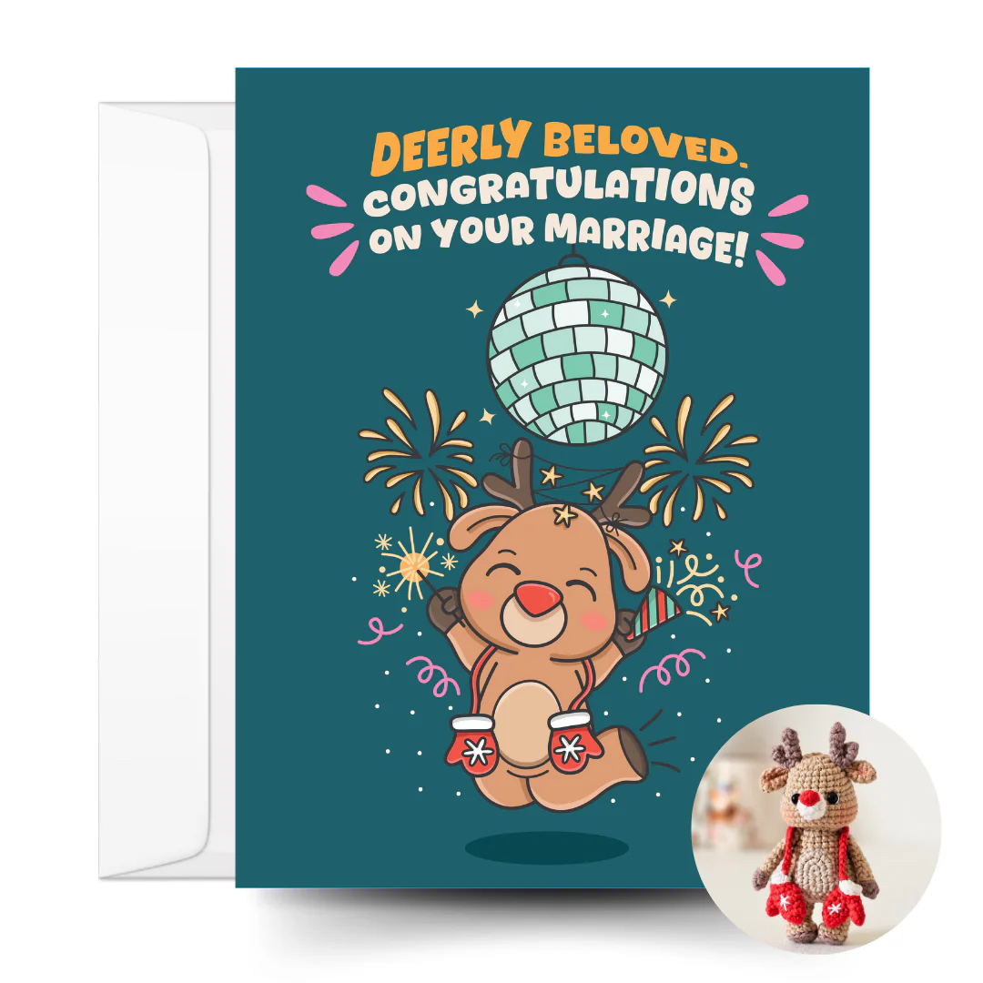 Reindeer Crochet Pattern & Matching Card: "Happy New Deer" - Image 6