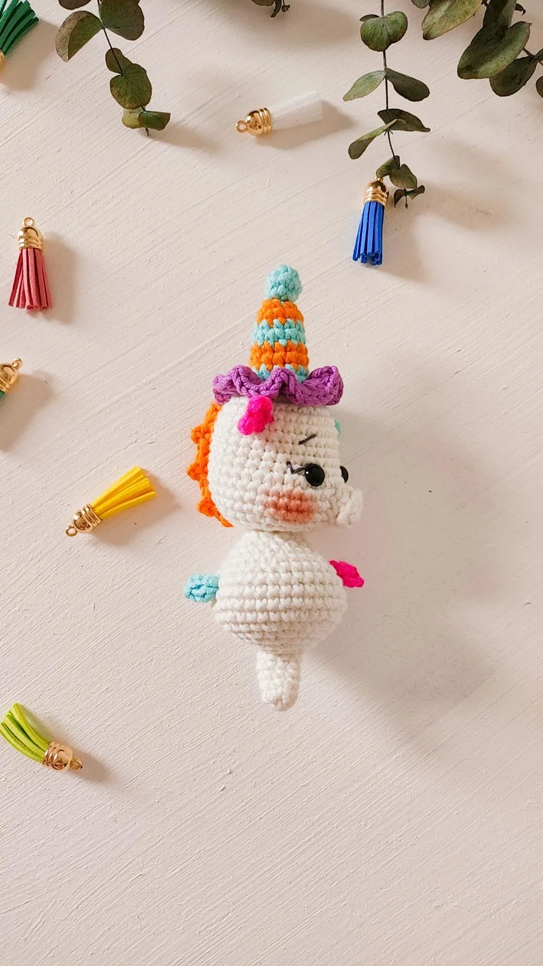 Seahorse Crochet Pattern & Matching Card: "Birthday Bash" - Image 8
